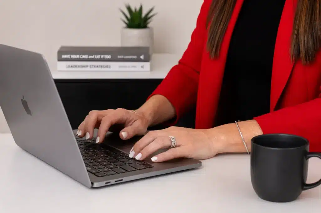 Hands and Jacket at computer scale your business australia