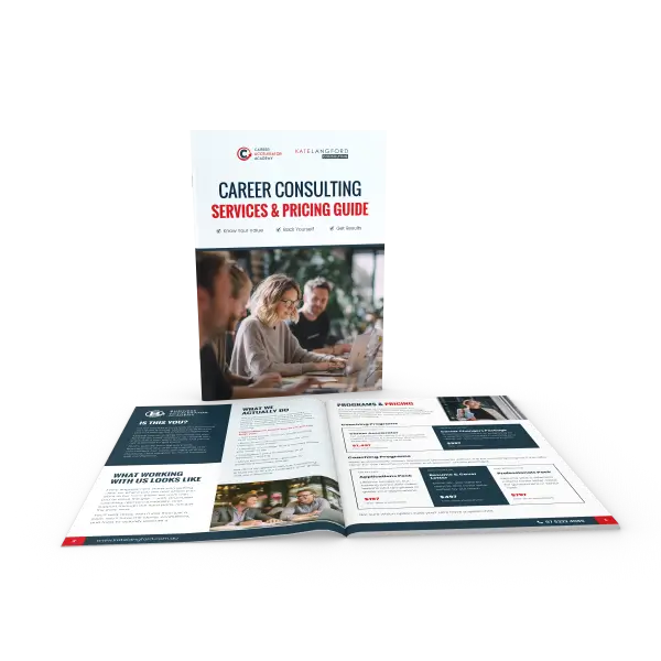 career consulting pricing guide graphic kate langford